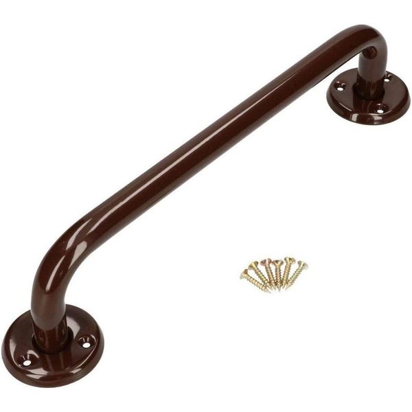Kotarbau® Maniglia Per Vasca Da Bagno 300 Mm Supporto Marrone Maniglia Per Vasca Da Bagno Maniglia Per Doccia Maniglia A Muro Supporto A Muro Maniglione Per Anziani Ausilio Per Il Bagno-image