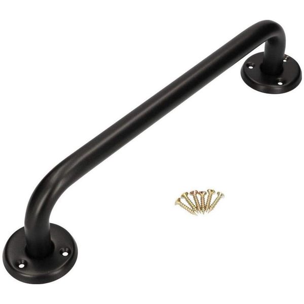 Kotarbau® Maniglia Per Vasca Da Bagno 300 Mm Supporto Nero Maniglia Per Vasca Da Bagno Maniglia Per Doccia Maniglia A Muro Supporto A Muro Maniglione Per Anziani Ausilio Per Il Bagno-image