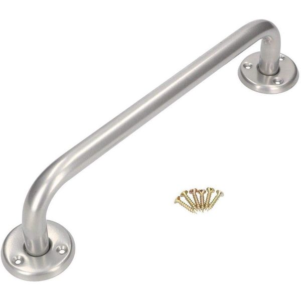 Kotarbau® Maniglia Per Vasca Da Bagno 400 Mm Supporto Argento Maniglia Per Vasca Da Bagno Maniglia Per Doccia Maniglia A Muro Supporto A Muro Maniglione Per Anziani Ausilio Per Il Bagno-image