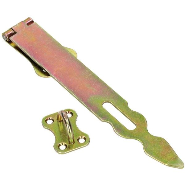 Kotarbau® Cerniere Di Sicurezza 250 Mm Dispositivo Zincato Lucchetto Serratura D'acciaio Giallo Ferramenta Per Porte Ferramenta Per Cancelli Cerniera Per Cerniere-image
