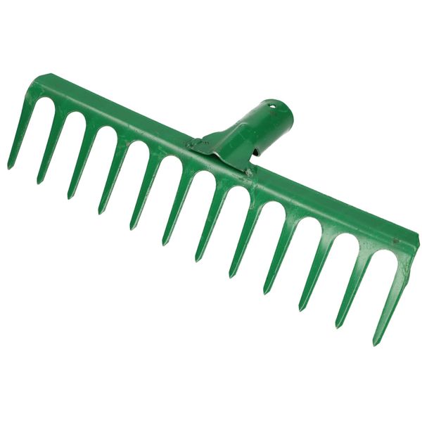 Kotarbau® Robusto Rastrello In Acciaio Rastrello Per Foglie Rastrello Per Foglie Rastrello Per Ventagli Verde 310 Mm-image