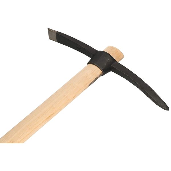 Kotarbau® Zappetta A Cuneo 2,5 Kg 525 Mm Con Manico In Legno Zappetta A Piccone Zappetta Per Pionieri Zappetta Piatta Per Dissodare I Terreni Duri-image