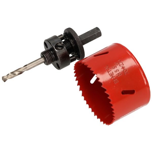 Kotarbau Sega A Tazza 70 Mm Hss Con Punta Centrale Fresa A Tazza Punta Per Trapano Sega A Tazza Circolare Lama Per Metallo, Acciaio Inox, Legno, Plastica-image