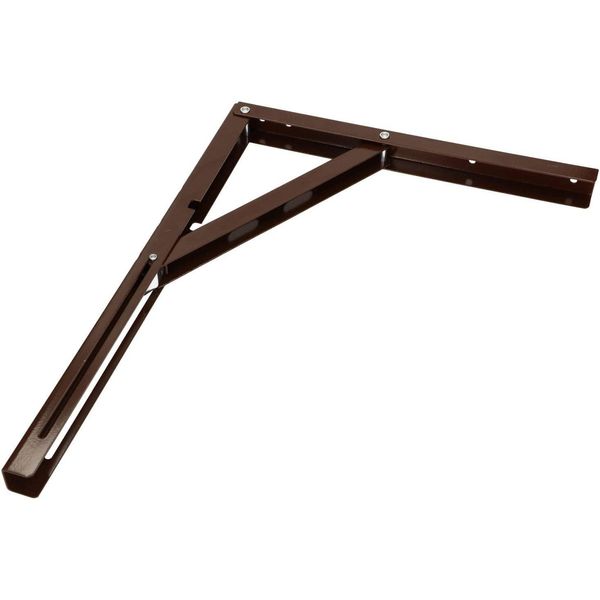 Kotarbau Staffa Pieghevole 400 X 300 Mm Marrone Staffa In Acciaio Staffa A Muro Staffe Mensola Angolare Asse In Acciaio Inox Staffa Angolare Staffa Di Supporto Angolo Di Scaffalatura Resistente-image