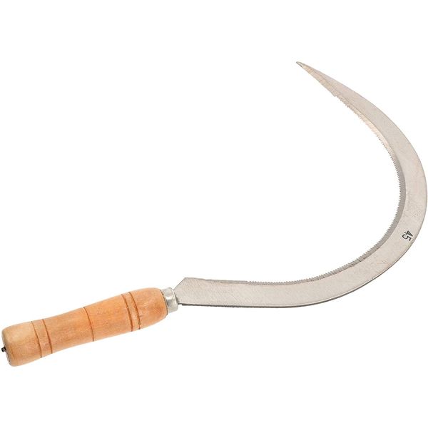 Kotarbau® Falce Rotonda 240 Mm Seghettata Falce A Foglia Falce Piccola Falce Da Giardino Falce Da Giardino Falce A Mano Falce Piccola Falce A Mano-image