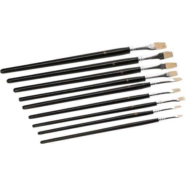 Kotarbau® Pennelli Per Artisti 9-TLG. Set Piatto Per Dipingere Con Colori E Vernici Set Professionale-image