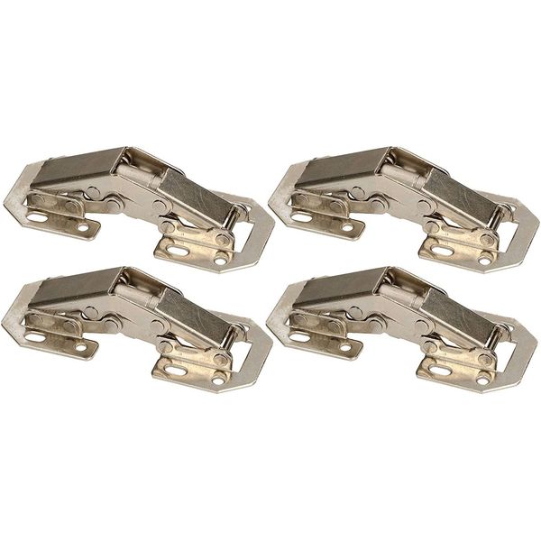 Kotarbau® Set Di 4 Cerniere A Vite Con Molla 75 Mm Montaggio Senza Foro Per Scodellino Per Ante Di Mobili Cerniera D'angolo Cerniera Interna Armadio Cucina Armadio-image
