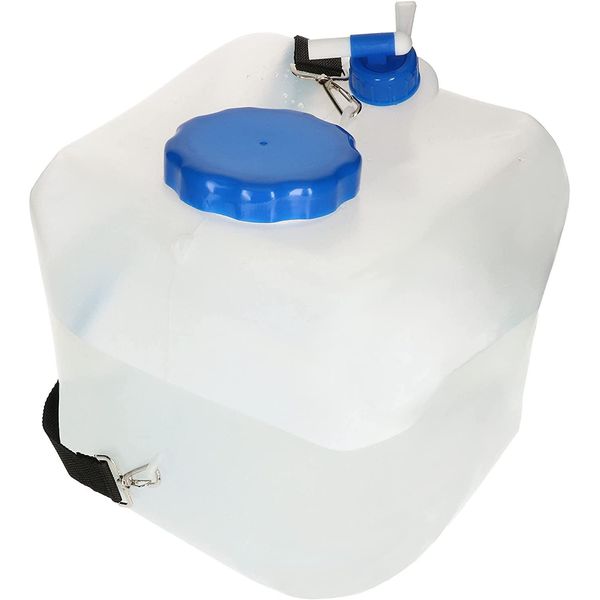 Kotarbau® Tanica D'acqua Pieghevole Con Maniglia Di Trasporto E Rubinetto Di Erogazione 16 Litri-image