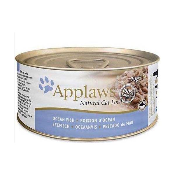 Lattina Applaws Cat Con Pesce Di Mare 70Gx24-image