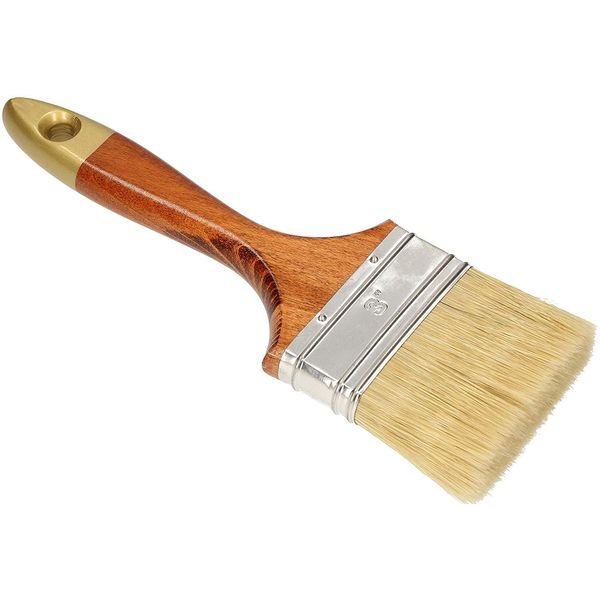 Kotarbau® Pennello Piatto 3" Lunghezza Setole 75 Mm Pennello Per Smalti Pennello Per Pittori Pennello In Legno Laccato Per Lavori Di Ristrutturazione"-image