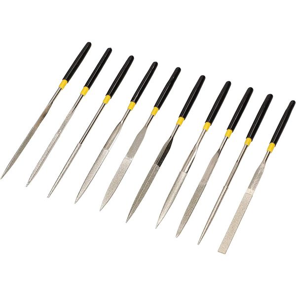 Kotarbau® Set Di Lime Ad Ago Diamantate Da 10 Pezzi 140 Mm Per Metallo Set Professionale-image