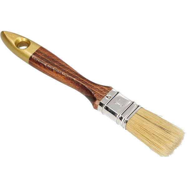 Kotarbau® Pennello Piatto 1" Lunghezza Setole 25 Mm Pennello Per Smalti Pennello Per Pittori Pennello In Legno Laccato Per Lavori Di Ristrutturazione"-image
