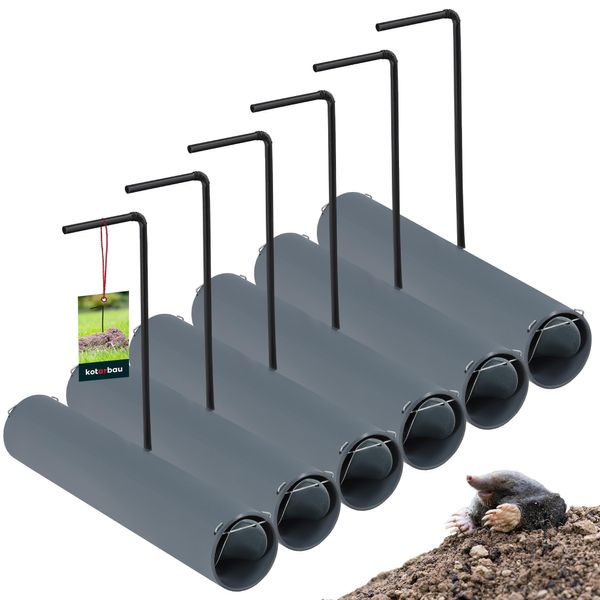 Trappola Per Talpe Con Indicatore Set Di 6 Trappole Vive Da 25 Cm Per Arvicole-image
