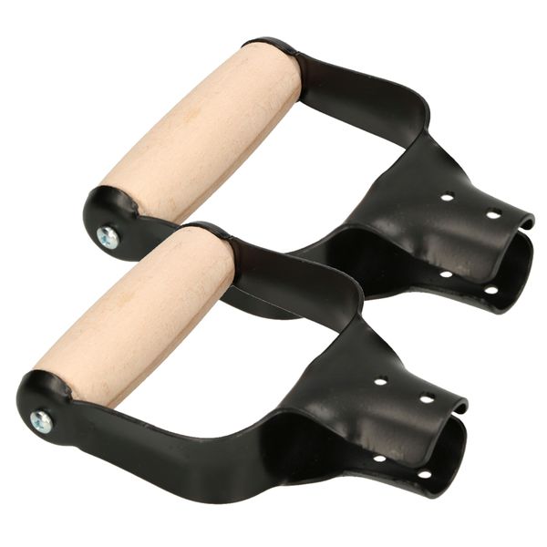 Set Di 2 Pale Kotarbau® Manico A D In Legno E Metallo Per Manico Da 33 Mm-image