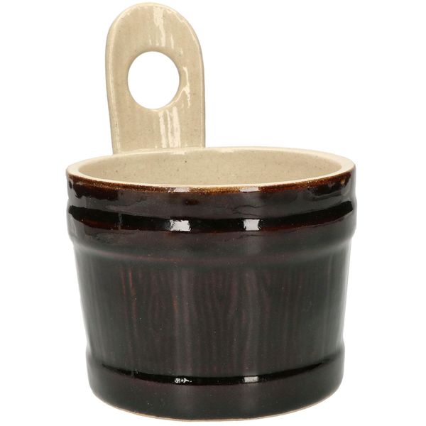 Kotarbau® Piatto Per Il Burro In Ceramica Zangola Per Il Burro In Gres Porcellanato Vaso In Ceramica Da 1 Litro-image