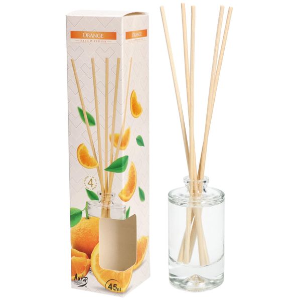 Diffusore Di Fragranze Kotarbau® Con Bastoncini Di Ratan 45 Ml Di Fragranza All'arancia Per La Casa E Per Il Locale-image