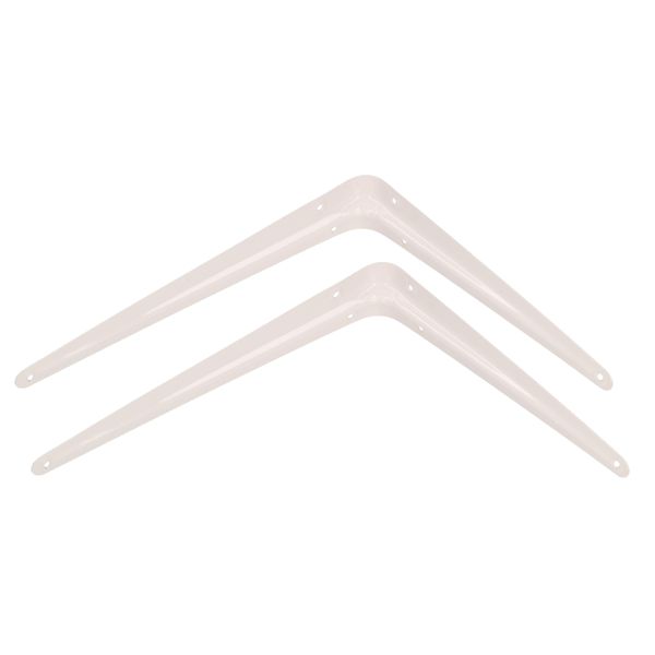 Kotarbau® Set Di 2 Mensole 225X200 Mm Mensole Per Montaggio A Parete Bianco-image