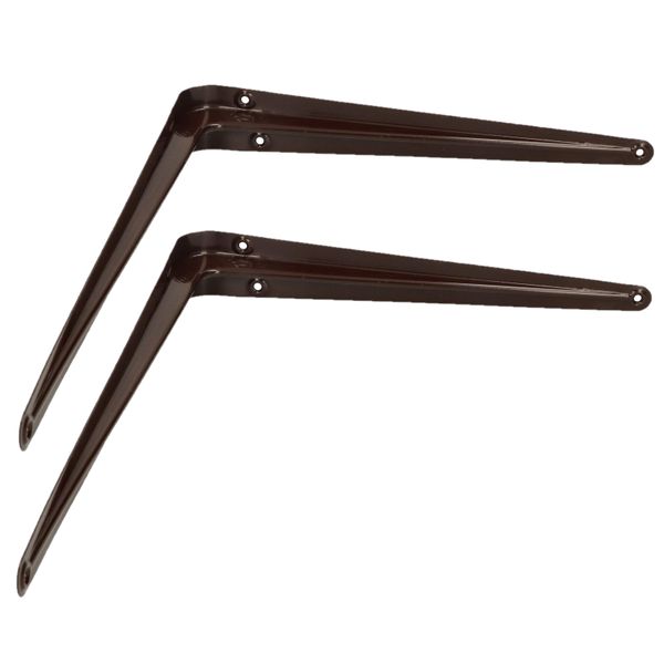 Kotarbau® Set Di 2 Mensole 350X300 Mm Mensole Per Montaggio A Parete Brown-image