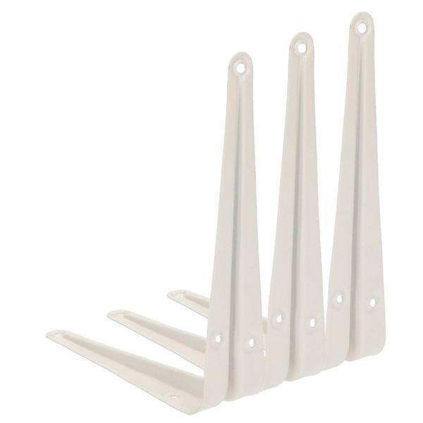 Kotarbau® Set Di 3 Mensole 175X150 Mm Mensole Per Montaggio A Muro Bianco-image