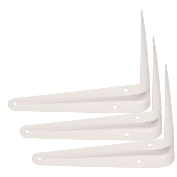 Kotarbau® Set Di 3 Mensole 350X300 Mm Supporti Per Mensole Mensole Per Montaggio A Parete Bianco-image