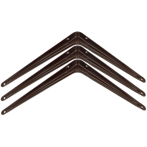 Kotarbau® Set Di 3 Mensole 200X150 Mm Mensole Per Montaggio A Muro Marrone-image