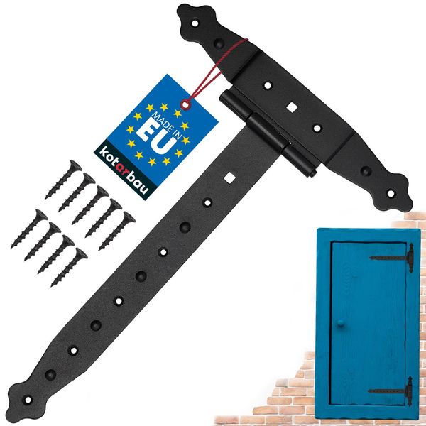 Kotarbau® Cerniere A Croce 300 Mm Cerniere Per Persiane Cerniera Piastra Per Cerniere Ferramenta Per Edilizia Ferramenta Per Cancelli Raccordo In Legno Cerniere A T Cerniere A T Verniciate A Polvere-image