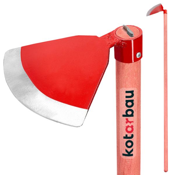 Kotarbau® Zappetta Da Giardino Zappetta Per Erbacce Semicircolare Zappetta Da Giardino Zappetta Per Piante Manico 120 Cm-image