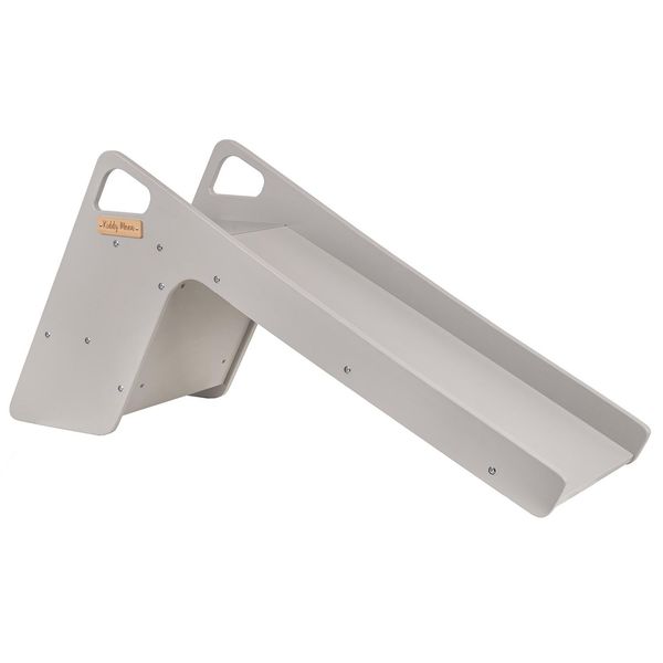 Kiddymoon Scivolo/Sedia In Legno Per Bambini Scivolo Stabile Per Bambini 2In1 Scivolo Multifunzionale Giocattolo In Legno Montessori Scivolo Per Bambini, Grande, Grigio-image