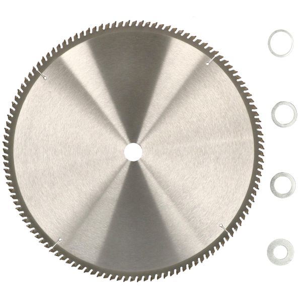 Lama In Metallo Duro Kotarbau® Per Il Taglio Del Legno 120 Denti 450 Mm + Anelli Di Riduzione-image