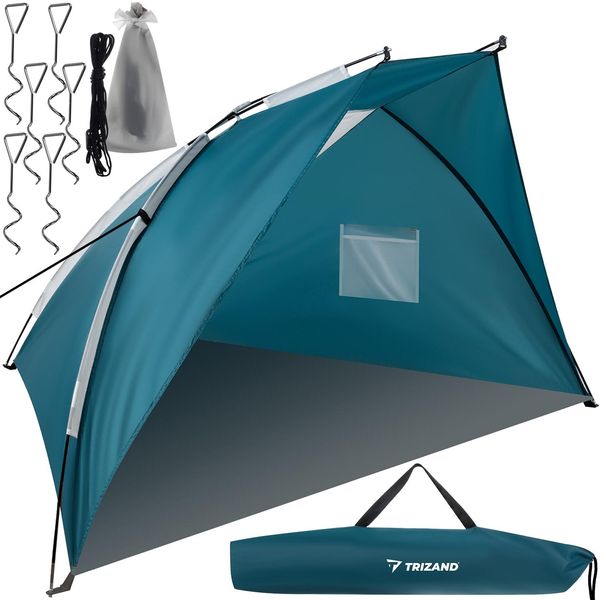 Tenda Da Spiaggia Pop Up Protezione Uv 220X120X120Cm Luce 20975-image