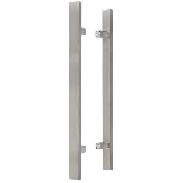Kotarbau® Ferramenta Per Porte Esterne Maniglia Bifacciale Per Porte D'ingresso In Acciaio Inox Inox 90 Gradi 800X1000Mm-image