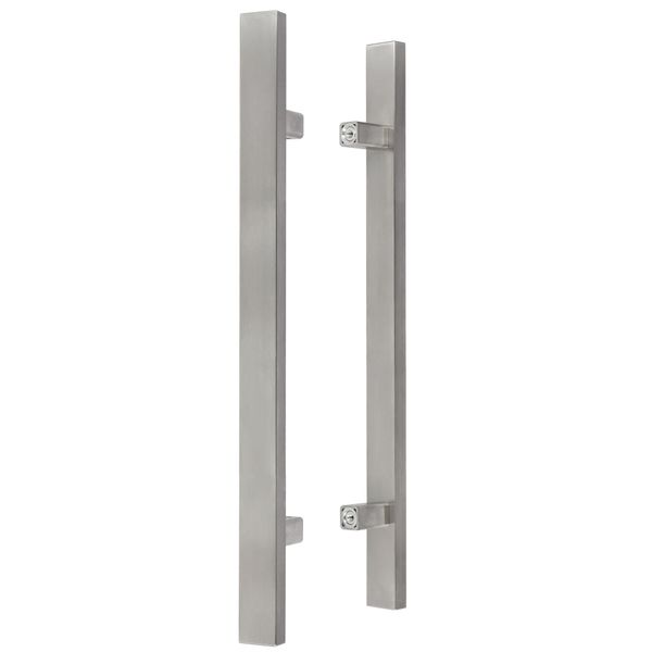 Kotarbau® Ferramenta Per Porte Esterne Maniglia Bifacciale Per Porte D'ingresso In Acciaio Inox Inox 90 Gradi 600X800 Mm-image