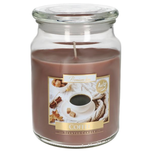 Kotarbau® Candela Profumata Grande In Vetro Con Coperchio Idea Regalo Caffè Aromaterapia Candele Decorative Tempo Di Combustione Fino A 100 Ore-image