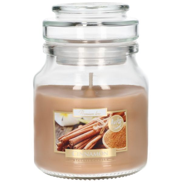 Kotarbau® Candela Profumata Piccola In Vetro Con Coperchio Cannella Idea Regalo Aromaterapia Candele Decorative Tempo Di Combustione Fino A 28 Ore-image