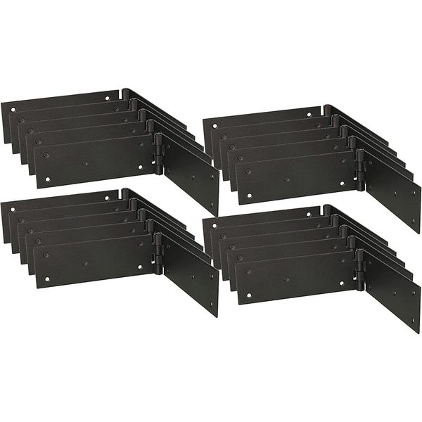 Kotarbau® Set Di 25 Cerniere Per Porte Cerniera Per Casse Cerniera Per Mobili 300X50 Mm Laminato Nero-image