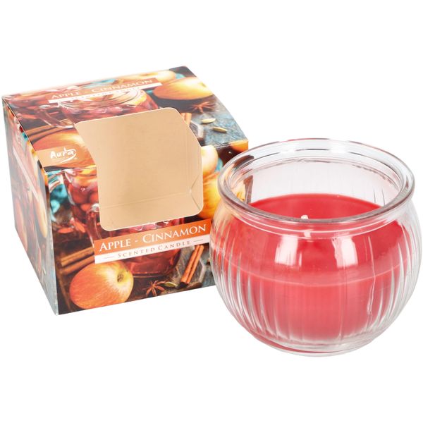 Kotarbau® Candela Profumata In Vetro Mela-Cannella Tempo Di Combustione Fino A 28 Ore Regali Con Piacevole Profumo Aromaterapia Decorazione Candele-image