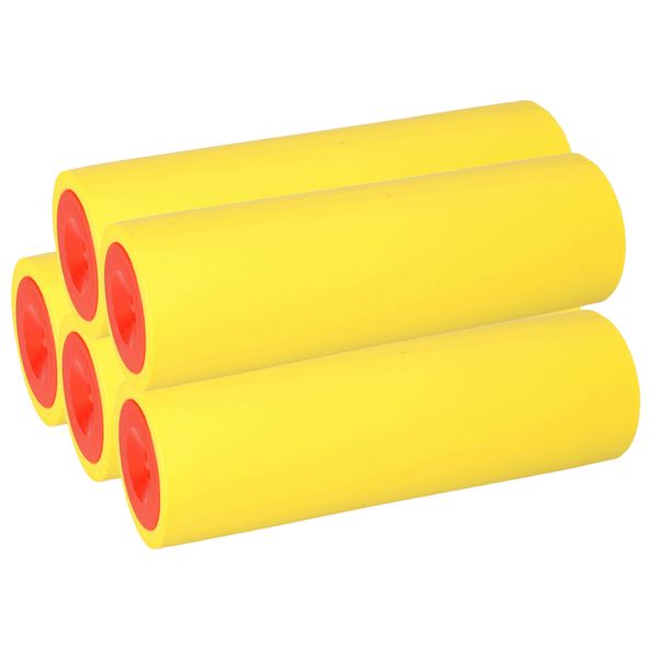 Kotarbau® Set Di 5 Rulli Di Ricambio Per Rulli Pressori In Gomma Per Carta Da Parati 150 Mm X 45 Mm-image