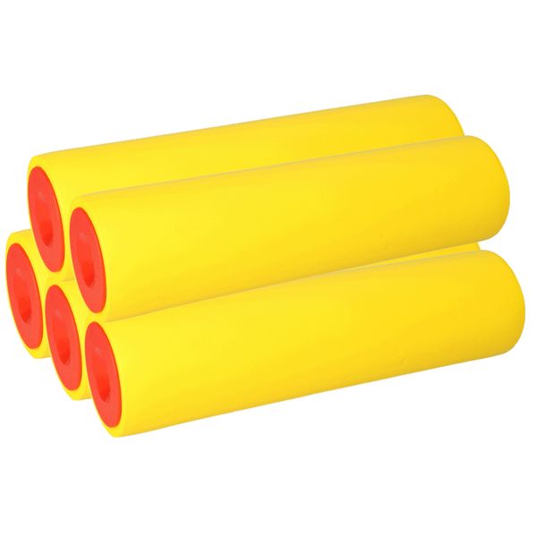 Kotarbau® Set Di 5 Rulli Di Ricambio Per Rulli Pressori In Gomma Per Carta Da Parati 240 Mm X 55 Mm-image