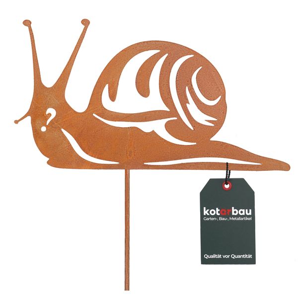 Kotarbau® Decorazione Da Giardino Figure Di Ruggine 22 Cm Lumaca Decorazione Natalizia Giardino Ecorost Spina Da Giardino Figure Natalizie Da Giardino & Statue Da Giardino Spina Di Ruggine Decorazione Da Giardino Per Esterni Acciaio Inox-image