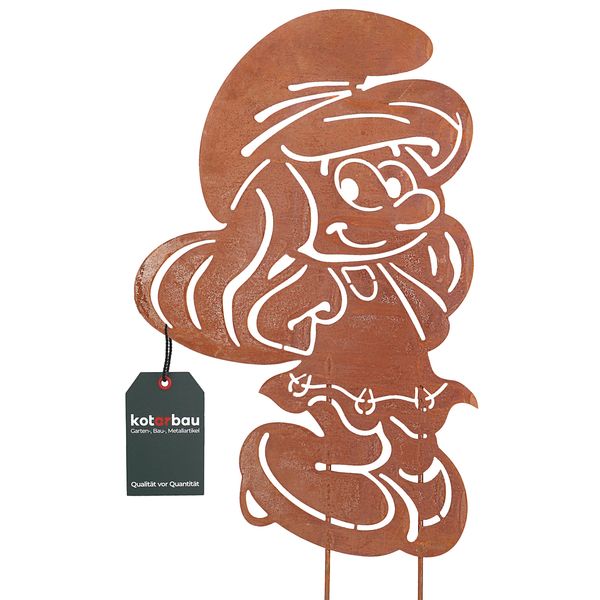 Kotarbau® Decorazione Da Giardino Figure Ruggine 55 Cm Gnomo Decorazione Natalizia Giardino Ecorost Spina Da Giardino Figure Natalizie Da Giardino & Statue Da Giardino Spina Ruggine Decorazione Da Giardino Per Esterni Acciaio Inox-image