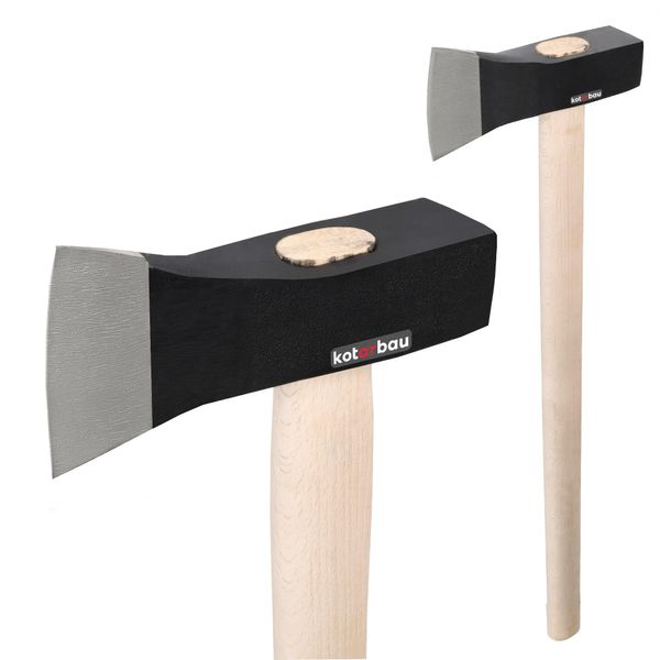 Kotarbau® Ascia A Martello 4 Kg Ascia A Mano Martello Da Spacco Con Manico In Legno 90 Cm Ascia Da Campeggio Ascia Universale Ascia Da Spacco Per Giardino E Foresta-image