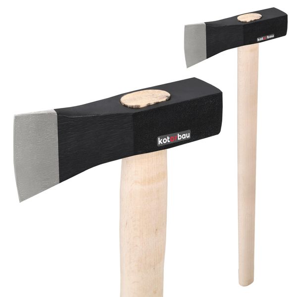 Kotarbau® Ascia A Martello 3 Kg Ascia A Mano Martello Da Spacco Con Manico In Legno 90 Cm Ascia Da Campeggio Ascia Universale Ascia Da Spacco Per Giardino E Foresta-image