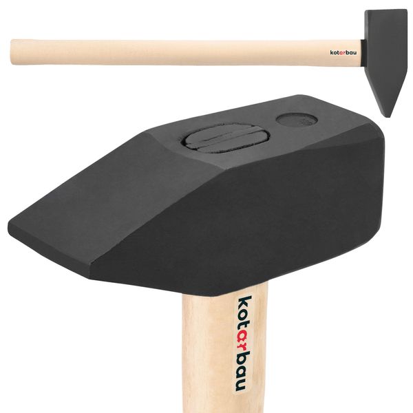 Martello Kotarbau® 8 Kg Con Gambo In Legno Martello In Acciaio 800 Mm Martello Da Fabbro Martello Da Slitta Martello Da Ingegnere Utensile-image