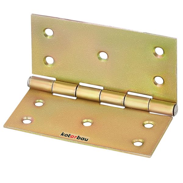 Kotarbau® Cerniere Per Porte 100 Mm X 100 Mm Laminato Giallo Zincato Cerniere Angolari Cerniera Per Mobili Cerniera Per Porte Cerniera Per Scatole Cerniera A 2 Ante Cerniere Per Scrigni Cerniere Per Mobili-image