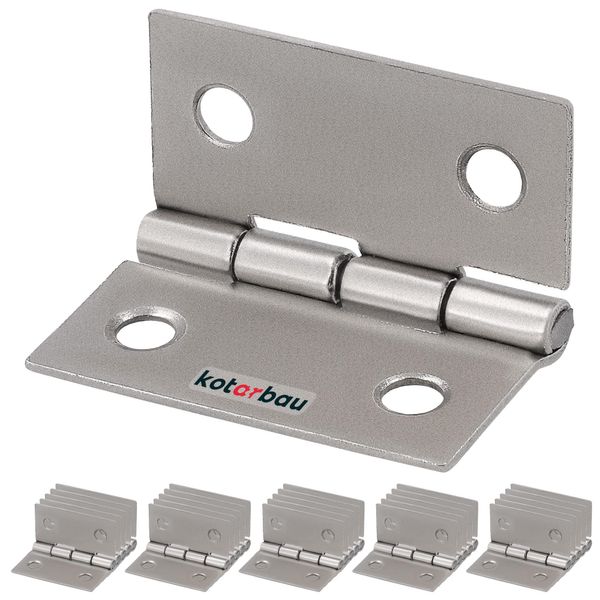 Kotarbau® Set Di 25 Cerniere Per Mobili 30 Mm Cerniera Per Mobili Cerniera Per Armadi Cerniere Laminate In Nichel Cerniere Per Piano Cerniera Connettore Cassa Cerniere Cassette Degli Attrezzi-image
