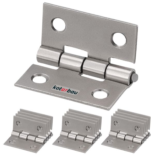 Kotarbau® Set Di 12 Cerniere Per Mobili 25 Mm Cerniera Per Mobili Cerniera Per Armadi Cerniere Laminate In Nichel Cerniere Pieghevoli Per Piano Cerniera Connettore Cassa Cerniere Cassette Degli Attrezzi-image