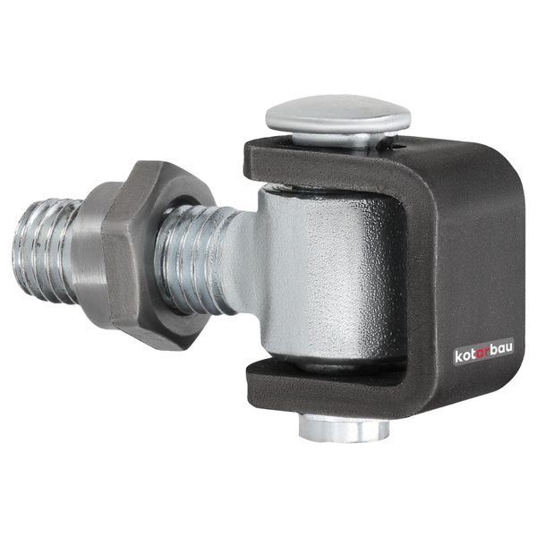 Kotarbau® Cerniera Per Porte Cerniere Per Porte Regolabili M12 Cerniera A Saldare S235JR Acciaio Zincato Cerniere Per Porte Argento Cerniera Regolabile Cerniere Per Porte Cerniera Per Porte Cerniera Per Porte-image