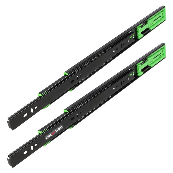 Kotarbau® 1 Coppia Di Guide Per Cassetti Guide Ad Estrazione Totale Softclose 400 Mm Guide Estraibili Per Cassetti Sistema Di Guide Guide Autochiudenti Guide Estraibili Guide Telescopiche Guide Per Cassetti-image