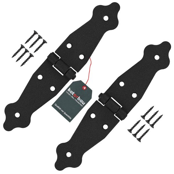 Kotarbau® Set Di 2 Cerniere Per Tapparelle Cerniere Per Porte 100 X 100 X 35 Mm In Acciaio Verniciato A Polvere Cerniera Per Porte Cerniere Nere Cerniera Per Finestre A Libro Cerniera Per Porte In Legno Cerniera Per Cancelli Da Giardino Cerniera Per Casse Cerniera Per Cancelli-image