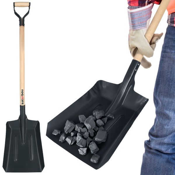 Kotarbau® Pala Per Carbone Con Manico In Legno Dy Manico 1180X290 Mm Pala Per Carbone In Acciaio Pala Per Cenere Pala Per Carbone Pala Per Camino In Metallo Pala Per Carbone Per Barbecue Pala Con Manico Lungo In Legno-image